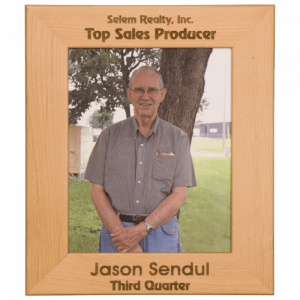 8x10 red alder photo frame