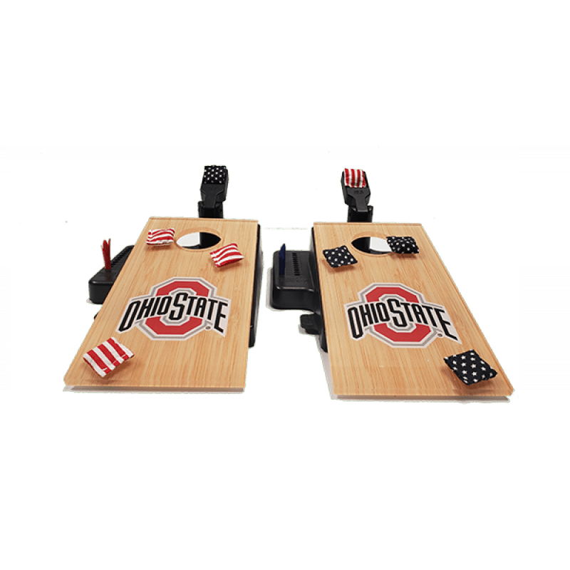 Ohio State Buckeyes Double Chuck Mini Tabletop Cornhole Game