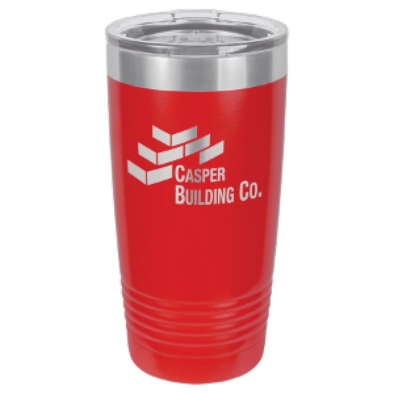 Polar Camel 20 oz Red Ringneck Vacuum insulated Tumbler with clear lid