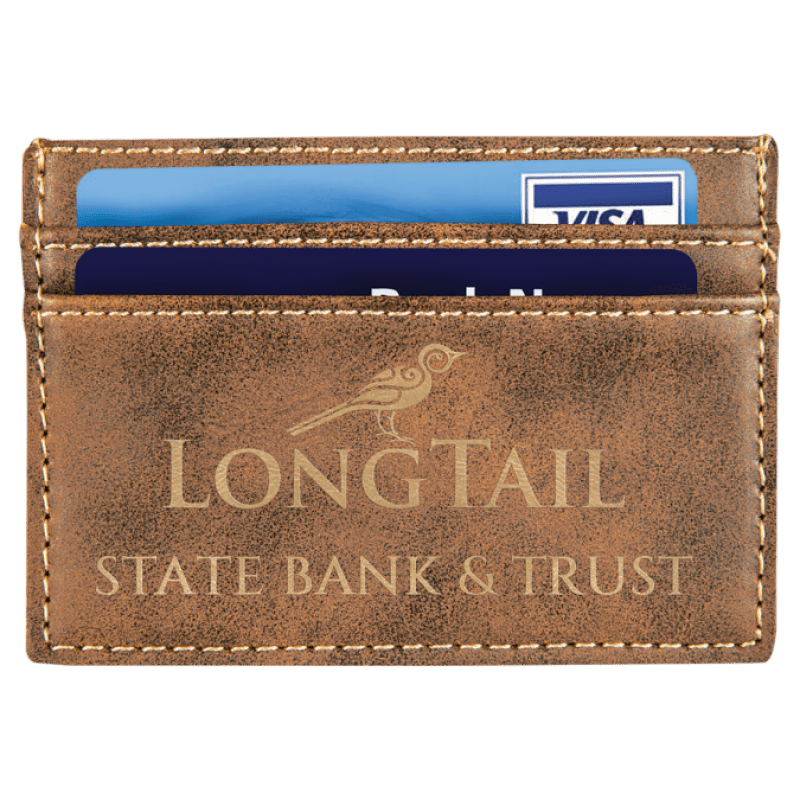 Rustic Gold leatherette Wallet Clip