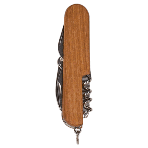 wood 8 function pocket knife