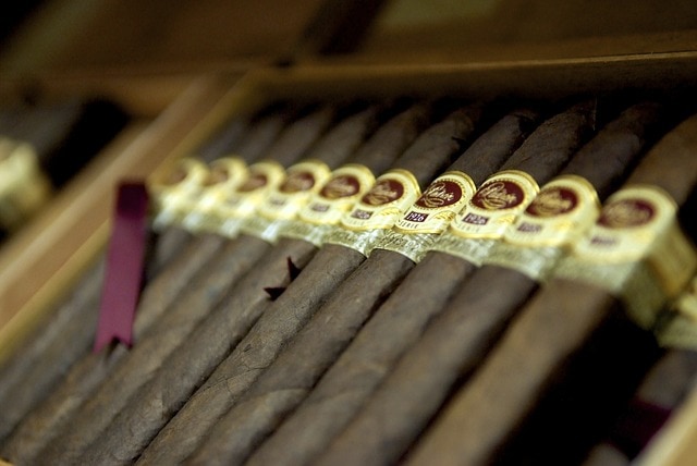 Cigars stored in Humidor